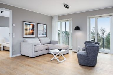Strandresidenzen Binz-Prora - Tolles Apartment auf 102 qm mit Balkon, Meerblick und zwei Bädern an der Ostsee!