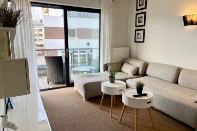 Apartmenthaus Seemöwe - Gemütliche 3-Zimmer-Wohnung mit Balkon und zwei Schlafzimmern