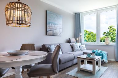 Godewindpark Travemünde Exklusives Apartment 3.16 - Komfortables Apartment mit überdachtem Balkon und Wellnessbereich in Travemünde