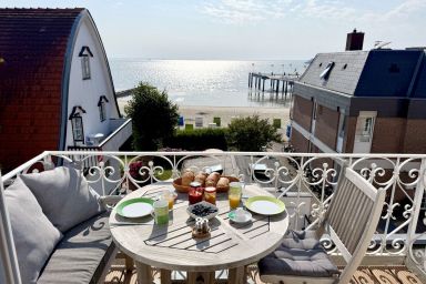 Sandwall 14, Whg. 6, Sandwallkoje - Ferienwohnung am Sandwall mit 3- Zimmern auf ca. 55m² mit Meerblick
