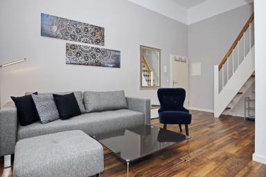 Haus am Park - Strandnahe 2-Zimmer-Ferienwohnung mit Terrasse & Galerie für 4 Personen