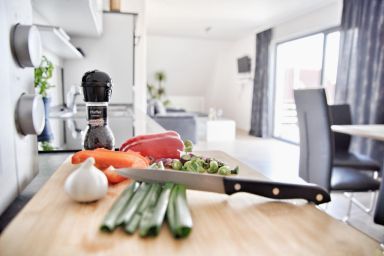 das schöne Apartment in der obersten Etage, mit einer der größten Dachterrassen der Umgebung einfach zum Etspannen