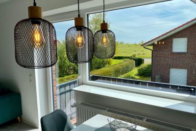 Ferienwohnung Deichblick - Haus Seeschwalbe - Ferienwohnung Deichblick mit 45qm, 1 Schlafzimmer, 1 Wohn-Schlafzimmer, Balkon, max. 4 Personen