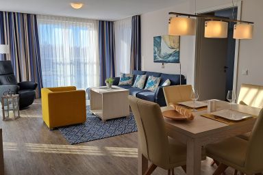 Apartment 39 "Hafentraum", Blickrichtung Binnenhafen West/Innenstadt