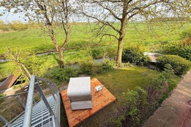 Ferienwohnung Deichblick - Nordseeurlaub in hochwertiger 140qm  FeWo mit Garten im idyllischen Butjadingen