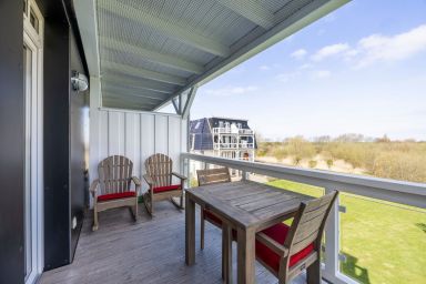 Resort Deichgraf - Strandnahe Ferienwohnung mit Sauna und schönem, überdachten Balkon mit Ausblick
