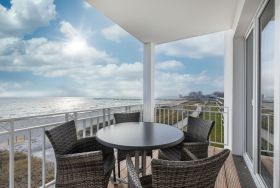 Balkon mit Blick auf die Ostsee