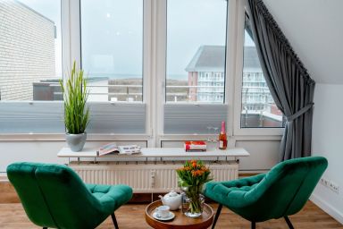 Penthouse mit Meerblick - Moderne Ferienwohnung in Westerland: Perfekt für Ihren Nordseeurlaub!