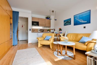 Kniepsand - Praktisches 1-Zimmer-Apartment in strandnaher Lage mit sonniger Terrasse.