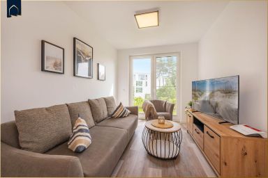 Ferienwohnung Haffkoje - Moderne Ferienwohnung am Stettiner Haff mit Sauna und Spielbereich im Grünen
