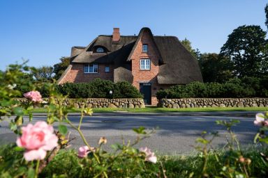 Haus Carstensen Nord - Reetdachhaus für 7 Pers. mit Sauna, Garten, Stellplatz, WLAN, Haustiere erlaubt.