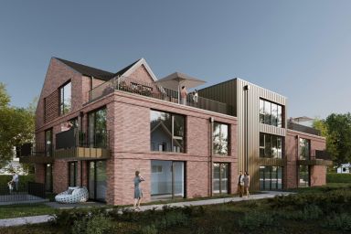 Küstenhain Lodge - Gemütliche 63m²  Erdgeschosswohnung mit Terrasse für vier Personen