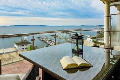 Villa Friede-Marie, Penthouse Lenea - herrlicher Meerblick über die Ostsee - Villa Friede-Marie, Penthouse Lenea - herrlicher Ausblick auf die Ostsee