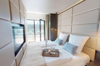 White Pearl - Luxuriöse Ferienwohnung 3.02 mit Sauna und Balkon - strandnah an der Ostsee!