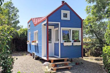 Ein echtes Minihaus auf Rädern - perfekt für Urlaub und Probewohnen