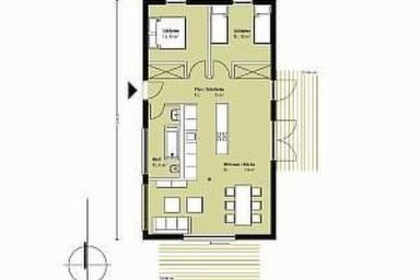 Strandnahes Ferienhaus mit Terrasse und Stellplatz - Strandnahes Ferienhaus mit Terrasse und Stellplatz .1