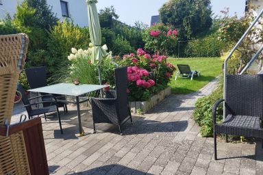 FeWo"Am Deich", Box -Bett, Terrasse, eign                                        . Garten. 70m zum Strand, Fahrradgarage