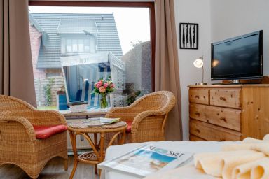 Krabbe - Die ebenerdige Ferienwohnung Krabbe liegt im ruhigen alten Westerländer Ortskern