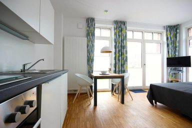 Ferienvillen Anna Düne - Hundefreundliches 1-Zimmer Apartment mit Terrasse - nur 100 m zum Inselstrand!