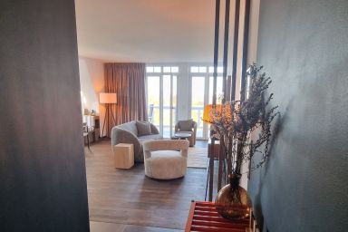 Resort Deichgraf - Stilvolle und großzügige Penthouse-Ferienwohnung mit Sauna und Nordseeblick