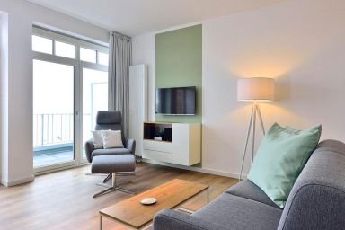 Aparthotel Anna Düne - Modernes Apartment direkt an der Nordsee mit großartigem Meerblick und Balkon!