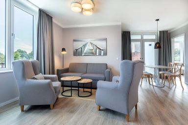Godewindpark Travemünde - Exklusives Apartment in Ostseenähe mit Loggia, zwei Badezimmern und SPA im Haus