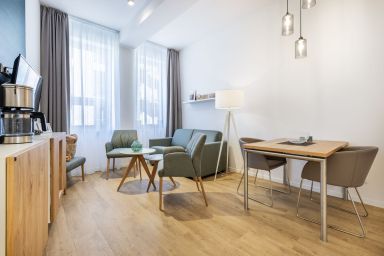 Ferienapartments am Krusespeicher - Modernes 2-Zimmer Apartment mit Fußbodenheizung in außergewöhnlicher Hafenlage