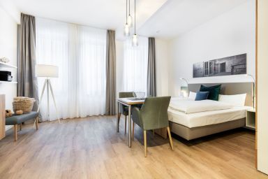 Ferienapartments am Krusespeicher - Tolles 1-Zimmer-Apartment in zentraler und außergewöhnlicher Hafenlage Wismars
