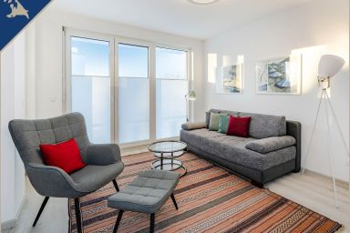 An der Haffküste - Ferienapartment in ruhiger Lage für 2 Personen, mit Terrasse,kostenfreier Sauna, Stellplatz und W-LAN