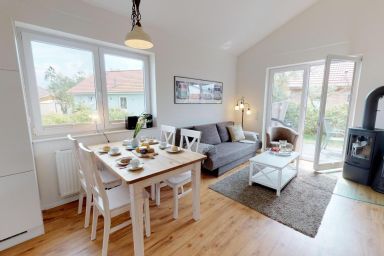 Feriendorf Südstrand - Strandnahes Haus für 6 Personen und Hund mit Sauna, Kamin, Garten und Terrasse