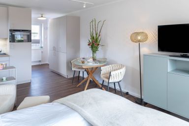 Daylight - Moderne 1 Raumeckwohnung am Strand mit Balkon und Stellplatz