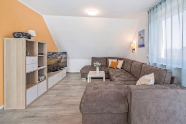 Ferienhaus Abendrot EG mit Sauna und Terrasse - Moderne Ferienwohnung in Loddin mit Sauna & großem Garten nahe Ostsee & See