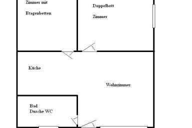 Ferienwohnungen Haus zur Oase der Ruhe - Ferienwohnung Typ 1 Nr2, Dusche, WC, 2 Schlafräume