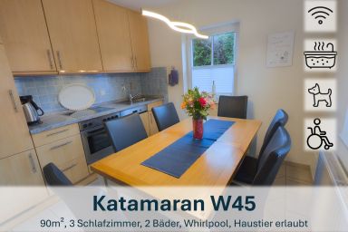 Haus Katamaran -Typ 1 - Nordseebad Burhave - Katamaran-Typ1 #W45 (behindertenger. & Wirlpool)