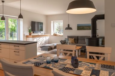 Ferienwohnung Haffkieker mit Kamin und Strandkorb - Ferienwohnung Haffkieker