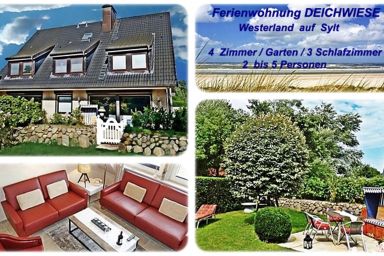 4-Zimmer-Ferienwohnung SYLTER DEICHWIESE mit Terrasse/Garten auf Sylt-Westerland