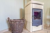 Wohnzimmer mit Kamin