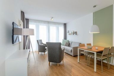 Deichhäuser Anna Küste - Tolles 3-Zimmer Familienapartment in ruhiger Lage mit Südterrasse in Strandnähe