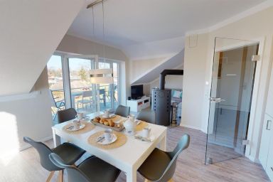 54° Nord - Moderne Ferienwohnung mit Balkon und Kamin für 6 Personen in Strandnähe