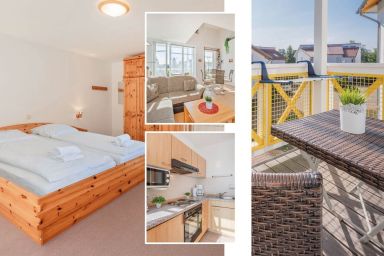 Ferienwohnung Am Strauchelfeld - Gemütliches Strandapartment in Koserow mit Balkon und Parkplatz