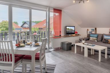 Ferienwohnung 50150 - Helle Obergeschoss- Ferienwohnung mit Südbalkon für 2 Erwachsene und 2 Kinder