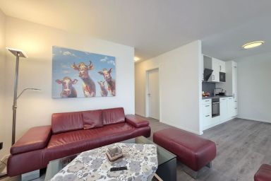 Ferienwohnung NorderHafen - Moderne Ferienwohnung NorderHafen mit Balkon und Blick auf das Norder Tief