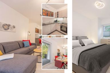 FeWo SonnenReich - Moderne Ferienwohnung mit Balkon – nur 600 m vom Strand entfernt