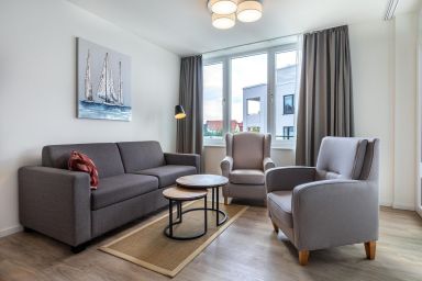Ferienwohnungen am Godewindpark Travemünde - Hundefreundliches Apartment in Travemünde mit Balkon, Sauna und Strandnähe