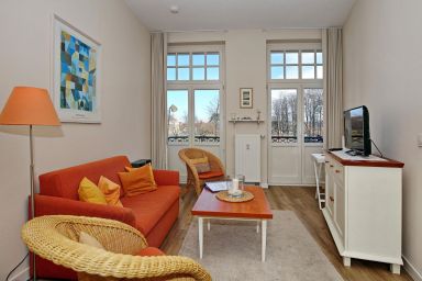 Haus am Park - 2-Zimmer-Wohnung für bis zu 3 Personen mit Balkon