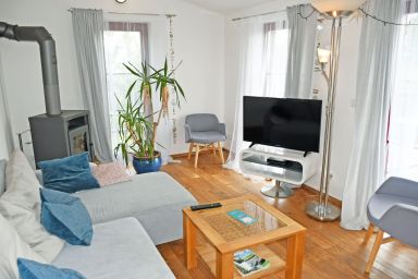 Ferienwohnung mit Dachterrasse/Kamin nahe dem Strelasund