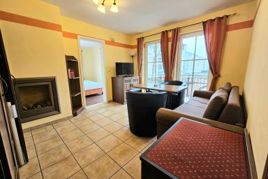 Strandresidenz Karlshagen - Whg. 4 | 1. OG | Kamin & Balkon mit See- und Promenadenblick