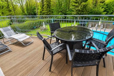 Gutshaus Fewo 100m2 Schwimmbad, Sauna, Kamin, Whirlwanne - 3 Morgentau