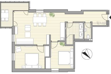 Ferienwohnung Düne im Ostsee-Domizil Sandburg - Ferienwohnung Düne