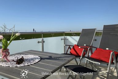 Penthouse de Ool Blick auf das Wattenmeer
